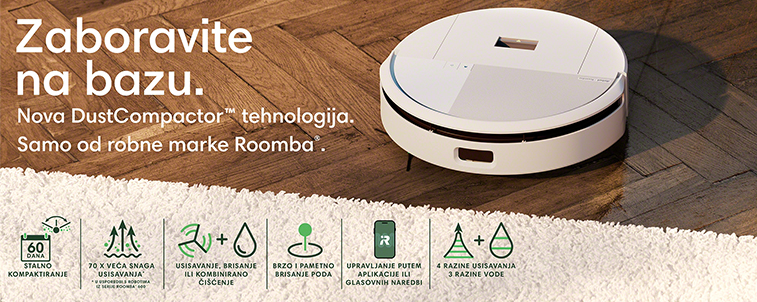 Roomba® 205 DustCompactor™ Combo Robot White banner