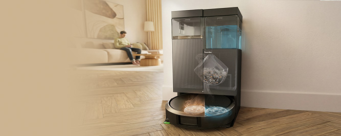 Roomba® Plus 415 Combo Robot + AutoWash™ Baza Black banner