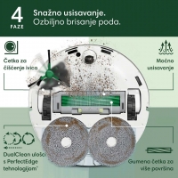 Roomba® Plus 405 Combo Robot + Baza AutoWash™ White
